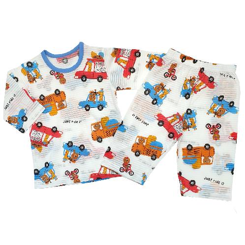 Drive; 21SS kids Organic 3/4 Sleeves Jacquard | sleepwear, children clothing, pajama, lounge wear, underwear, t-shirt, apparel